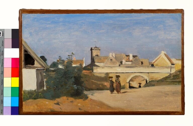 Camille Corot, A City Suburb (Rochefort-sur-Mer, Charente), Fondation Custodia, Collection Frits Lugt, Paris, Inv. 2013-S.29