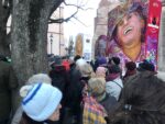 Carnevale di Basilea. Esposizione delle lanterne sulla Münsterplatz, la piazza della cattedrale. © Photo Dario Bragaglia