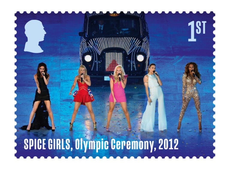 Courtesy Royal Mail Le Spice Girls compiono 30 anni e festeggiano con una serie di speciali francobolli