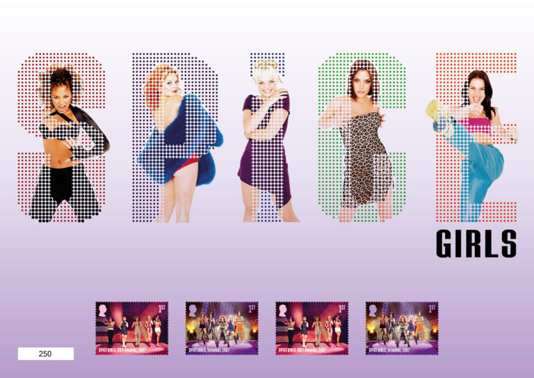 Francobolli Spice Girls, Courtesy Royal Mail