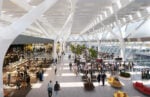 Departures Lounge ©Rafael Vinoly Architects A Firenze il nuovo aeroporto potrebbe avere un tetto-vigneto