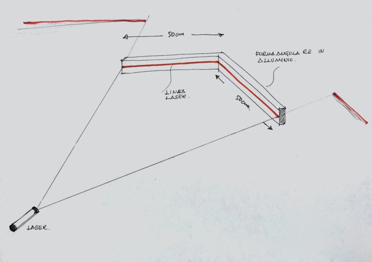 Maurizio Mochetti - Angolo laser, 1983 - 21x29,5cm