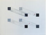 Maurizio Mochetti - Quattro cubi che si riequilibrano, 1967 - 120x160cm