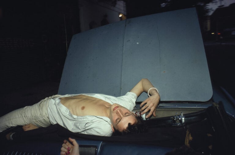 Nan Goldin, French Chris on the convertible, NYC, 1979. © Nan Goldin