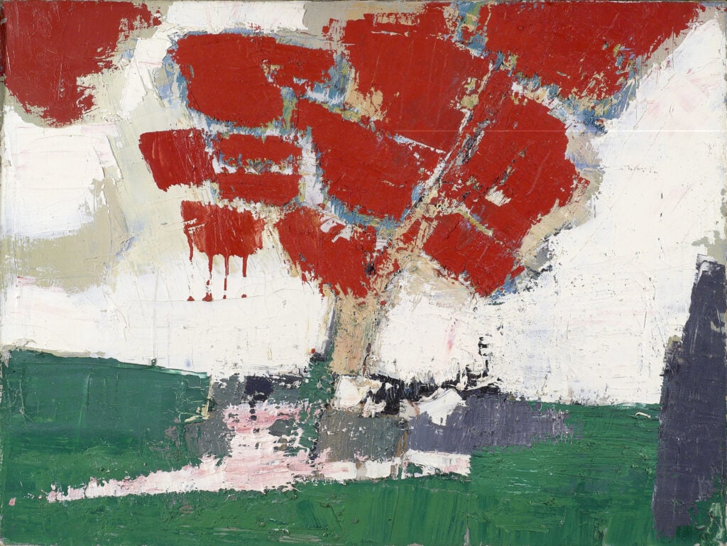 Nicolas de Staël, Arbre rouge, 1953. Collection particulière © ADAGP, Paris, 2023. Photo Christie’s