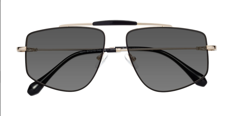 Occhiali da sole grandpa con lenti grigie