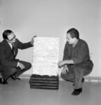 Piero Manzoni and Aage Damgaard with Ahcrome. 1961-62 Photo Ole Bagger. Courtesy of HEART – Herning Museum of Contemporary Art