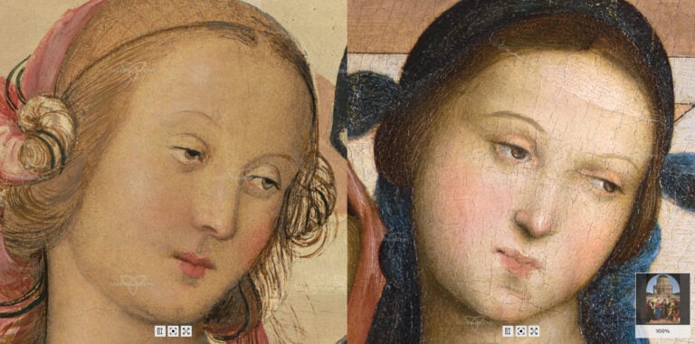 Raffaello e Perugino a confronto. Lo Sposalizio della Vergine