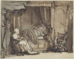 Rembrandt Harmensz van Rijn, Interior with Saskia in Bed, circa 1640-1641, Fondation Custodia, Collection Frits Lugt, Paris, Inv. 266