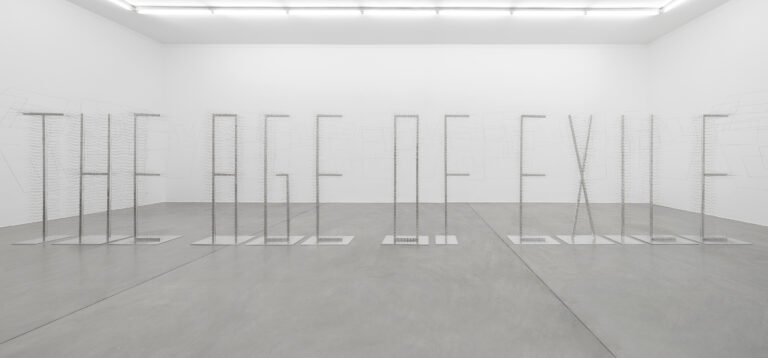 Runo Lagomarsino, Nobody Forgets Nothing, installation view at Francesca Minini, Milano. Photo Andrea Rossetti