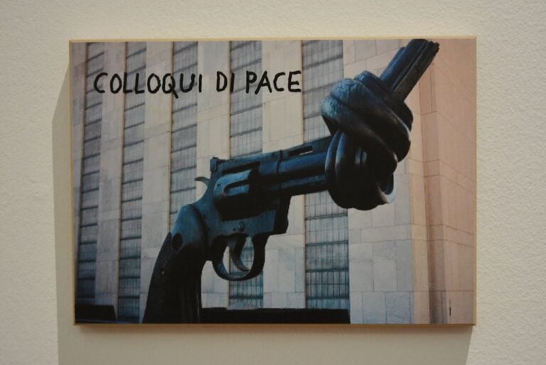Sarenco, Colloqui di pace, 1970. CAMeC La Spezia. Photo Linda Kaiser