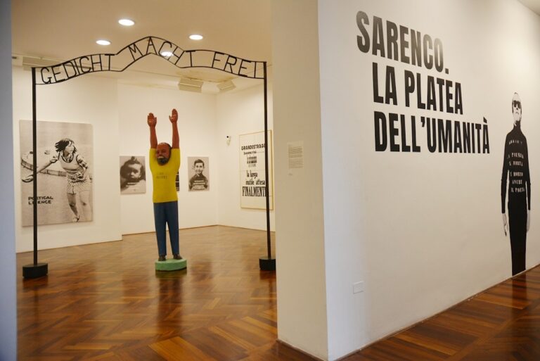 Sarenco Gedicht macht frei 2002. CAMeC La Spezia. Photo Linda Kaiser Sarenco, l’avanguardista semantico, in mostra alla Spezia