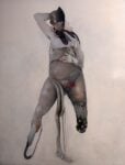 Sergio Padovani, Furia vergine, 2023, olio, bitume e resina su tela, 250x190 cm. Ph. Mauro Terzi