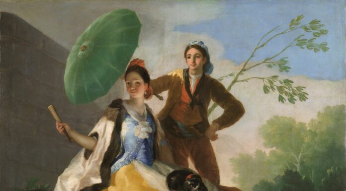 Francisco Goya, Il parasole, 1777, Olio su tela, Madrid, Museo del Prado