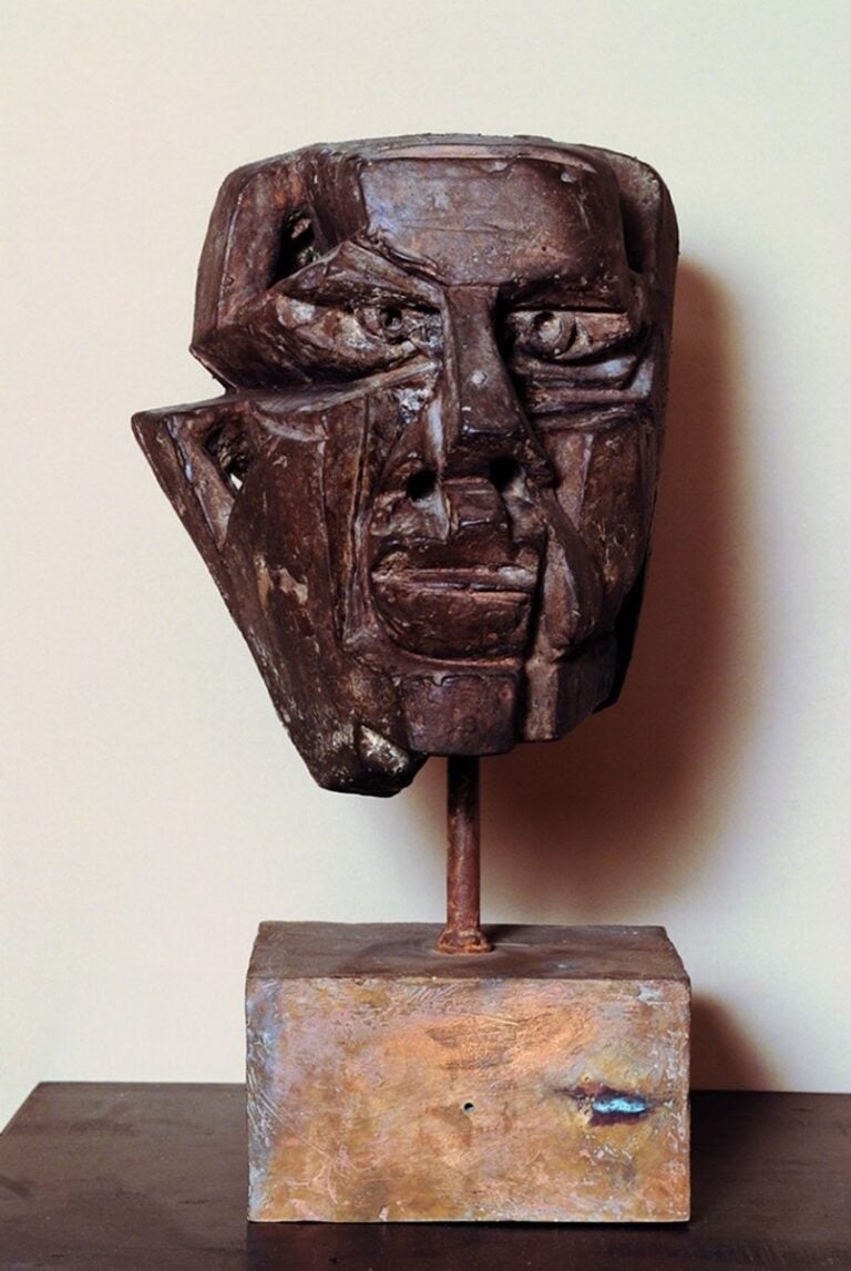 Umberto Mastroianni, Maschera n. 1 1957, scultura in bronzo cm 22x43x25 Galleria Umberto Mastroianni Pio Sodalizio dei Piceni