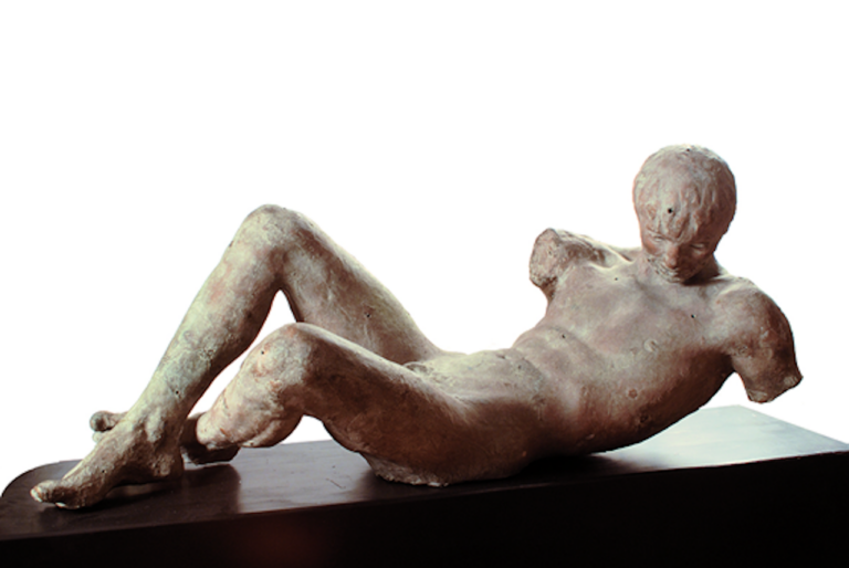 Umberto Mastroianni, Nudo di giovane atleta 1938, scultura in bronzo cm 104x46x51, Galleria Umberto Mastroianni Pio Sodalizio dei Piceni