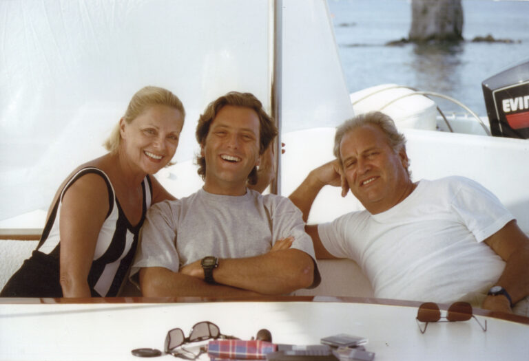 Virna Lisi, Corrado e Franco Pesci, 1994, foto Veronica Pesci