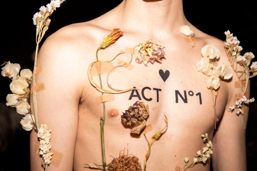 Act n1, Courtesy of Camera Moda Fashion Trust and Gummy Industries. Photo Sara Sibio