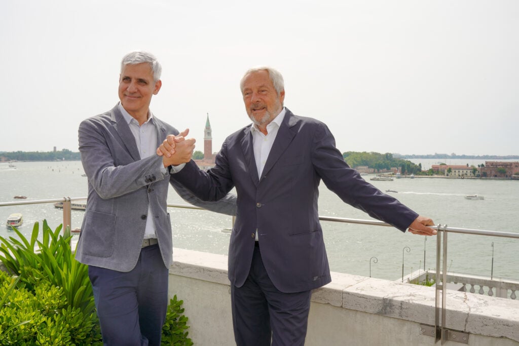 Adriano Pedrosa e Roberto Cicutto. Photo Andrea Avezzù. Courtesy La Biennale di Venezia