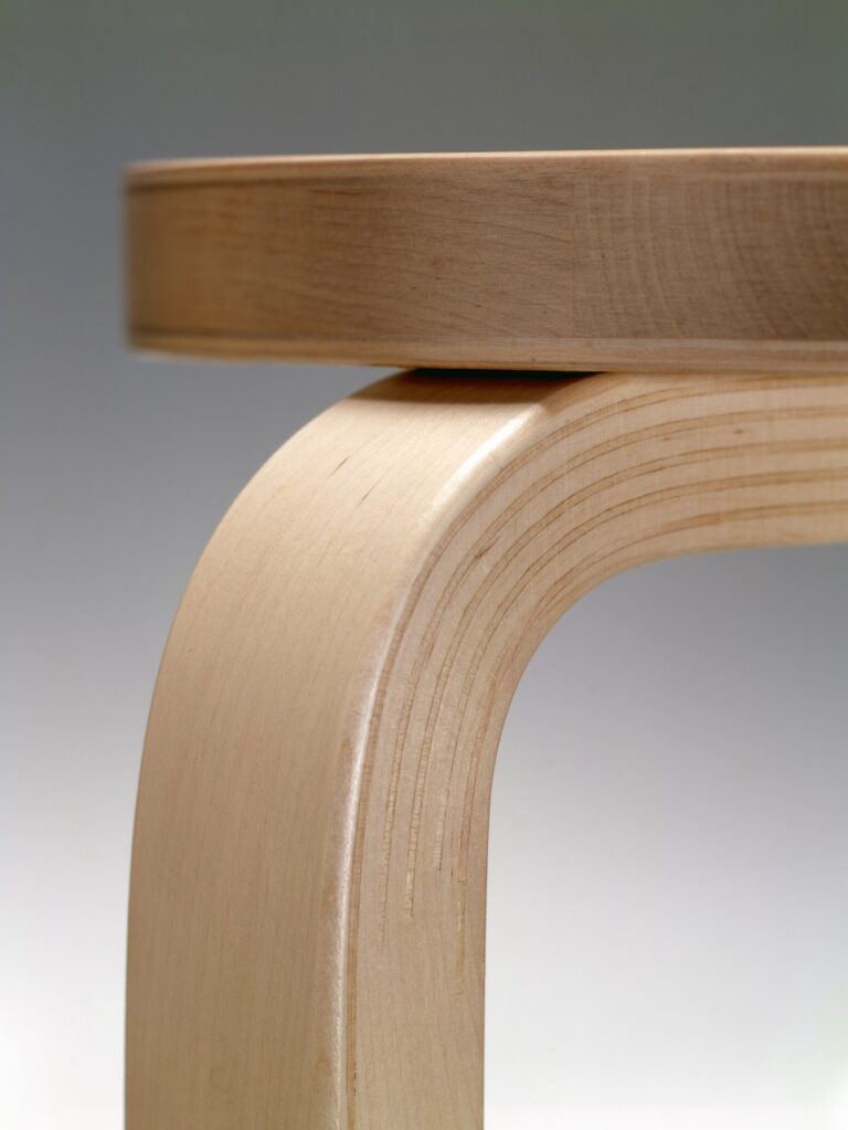 Alvar Aalto, L-leg stool (A60), 1933. Courtesy Artek Collection:Alvar Aalto Foundation. Photo Markku Alatalo