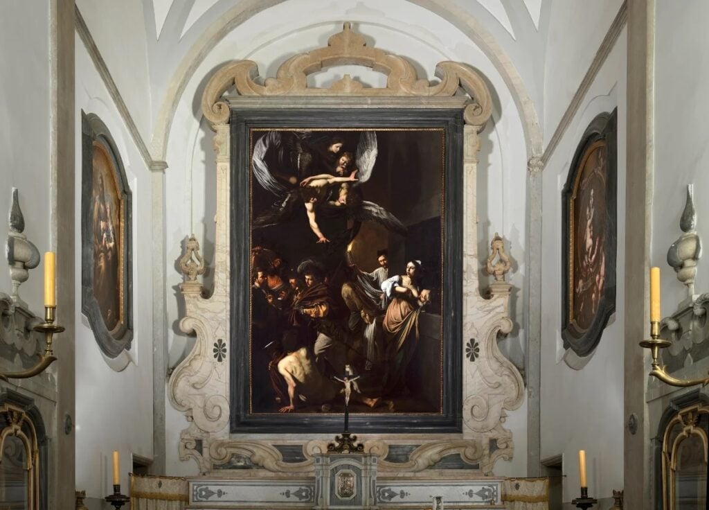 Caravaggio, Le Sette opere di Misericordia, 1607, Napoli. Photo Grafiluce Luciano Romano