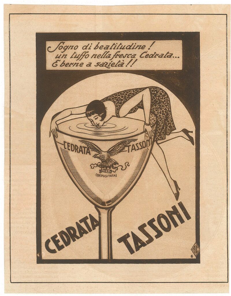 Cedrata Tassoni, pubblicità anni '30