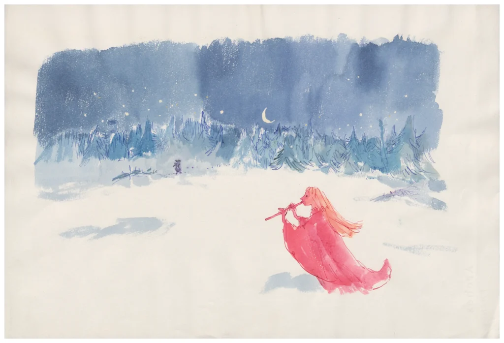 Cover illustration for The Winter Sleepwalker by Joan Aiken © Quentin Blake 1994 A Londra aprirà il primo grande centro dedicato all'illustrazione