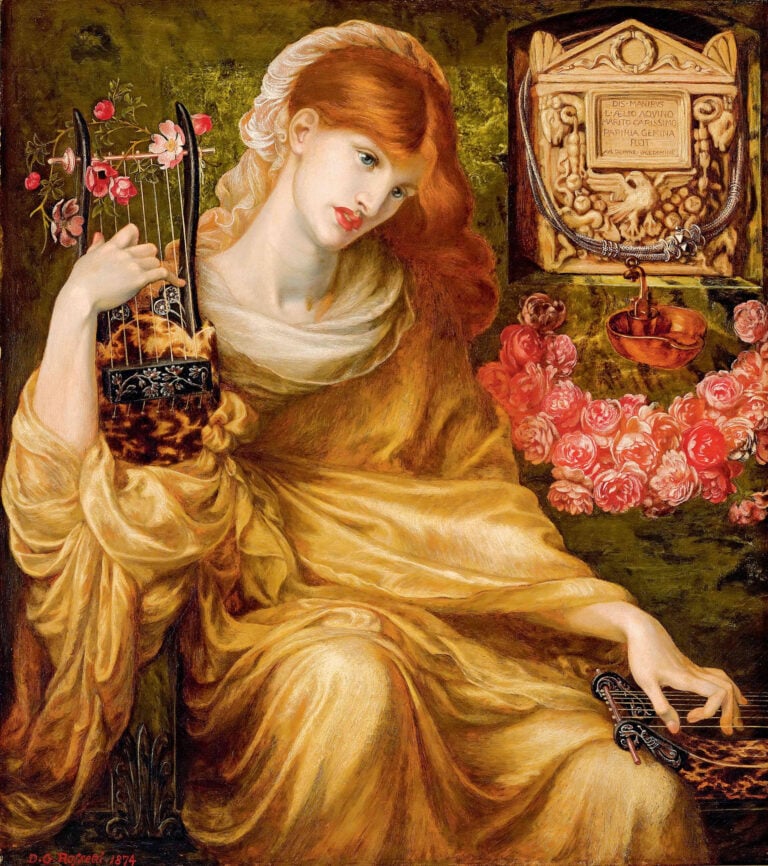 Dante Gabriel Rossetti, La vedova romana, 1874, olio su tela. Museo de Arte de Ponce The Luis A. Ferré foundation, Inc.