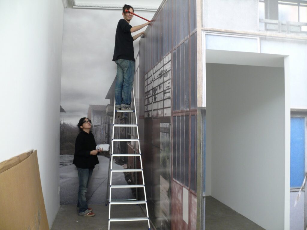 Galleria Alberto Peola, allestimento mostra di BottoeBruno. Photo Carla Colombelli