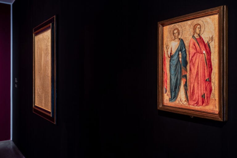 Giotto e Fontana, installation view at MAN, Nuoro, 2024. Photo A. Moni