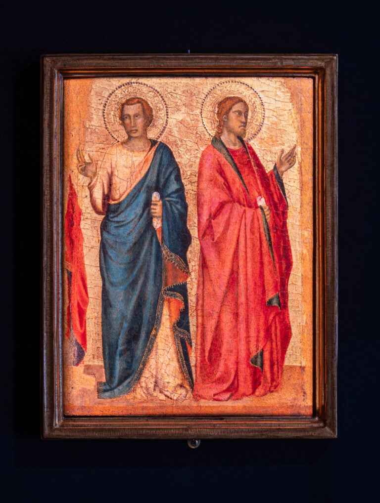 Giotto (e bottega), Due apostoli, 1325-1330, Tempera e oro su tavola, Fondazione Giorgio Cini, Venezia. Photo A. Moni