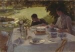 Giuseppe De Nittis, Colazione in giardino, 1883, Pinacoteca Giuseppe De Nittis, Barletta