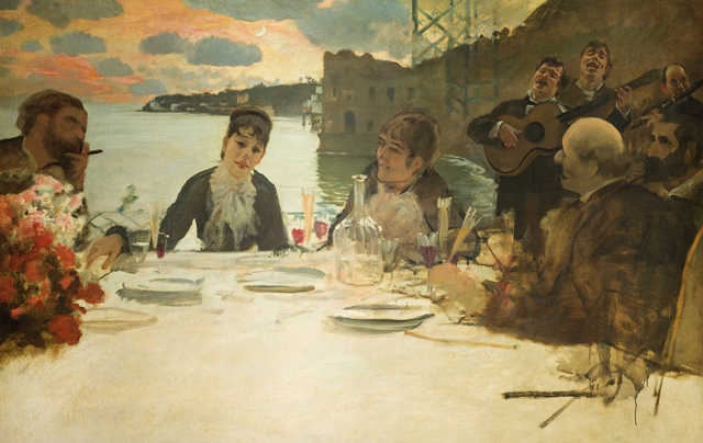 Giuseppe De Nittis, Pranzo a Posillipo, 1879 ca, Galleria d'Arte Moderna, Milano © Comune di Milano – tutti i diritti riservati – Galleria d’Arte Moderna, Milano