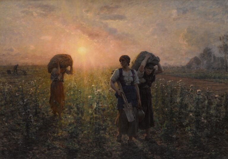 Jules Breton, La fine della giornata lavorativa, 1886-1887, Brooklyn Museum, dono di Mrs. Edward S. Harkness. Photo Brooklyn Museum