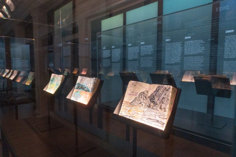Orhan Pamuk, Parole e immagini, installation view at Labirinto della Masone, Parma, 2024
