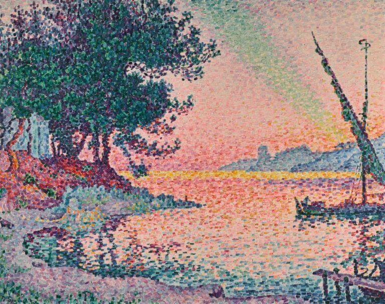 Paul Signac, Saint-Tropez. Le rayon vert (1906). Courtesy of Sotheby's
