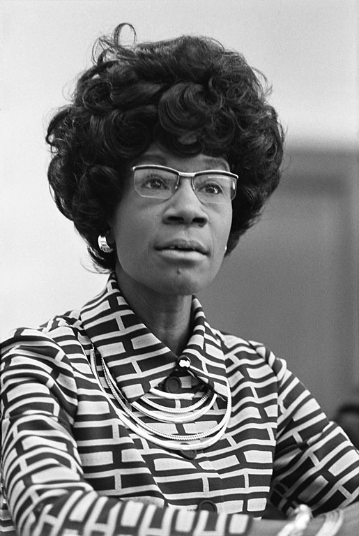 Shirley Chisholm, futuro membro della Camera dei rappresentanti degli Stati Uniti, annuncia la sua candidatura il 25 gennaio 1972