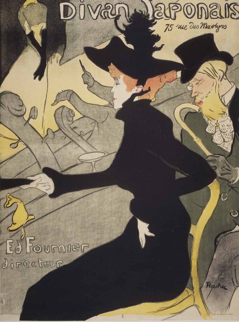 Henri de Toulouse-Lautrec, divan Japonais, 1893.