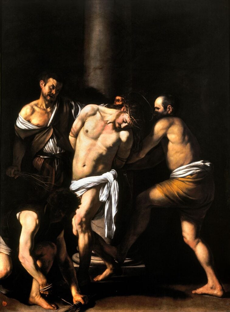 Caravaggio a Donnaregina la Flagellazione di Cristo