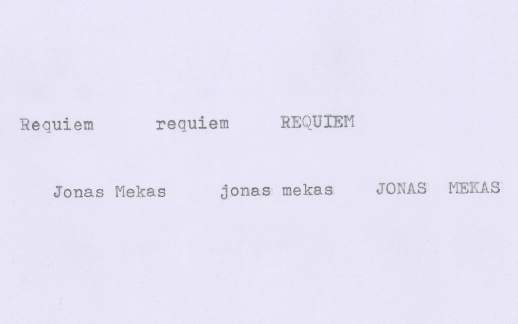 Jonas Mekas – Requiem