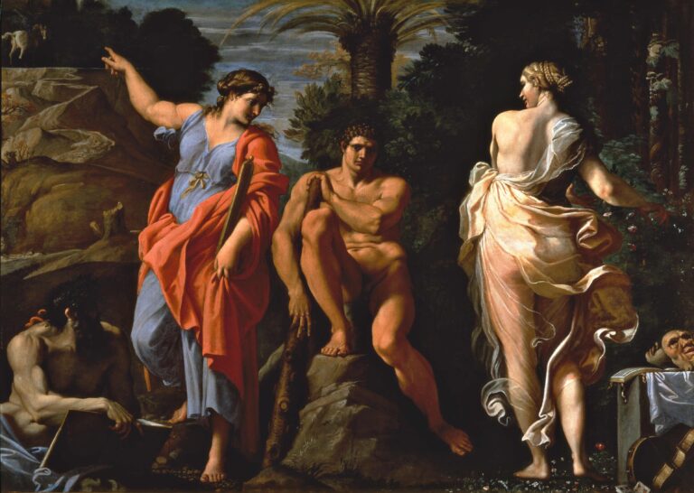 Annibale Carracci, Ercole al bivio, 1596 Olio su tela, Napoli, Museo e Real Bosco di Capodimonte