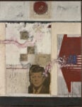 Paolo Baratella, Un'aureola per John Fitzgerald Kennedy, 1965, collage, tecnica mista su tela, cm 147 x 114. Collezione privata, Courtesy Farsettiarte, Prato