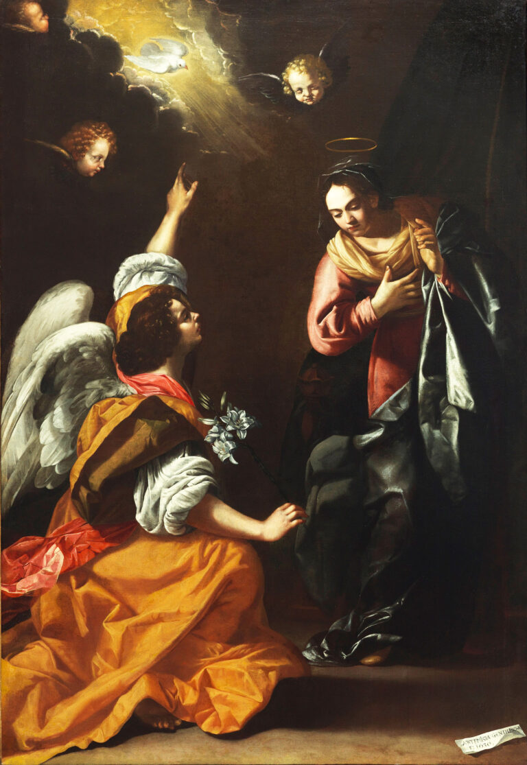 Artemisia Gentileschi, Annunciazione, 1630 Olio su tela, Napoli, Museo e Real Bosco di Capodimonte