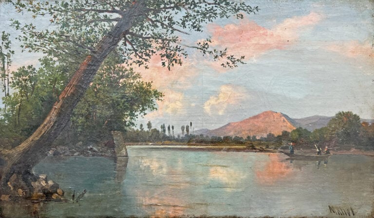Jean Baptiste Millet, Paesaggio al tramonto