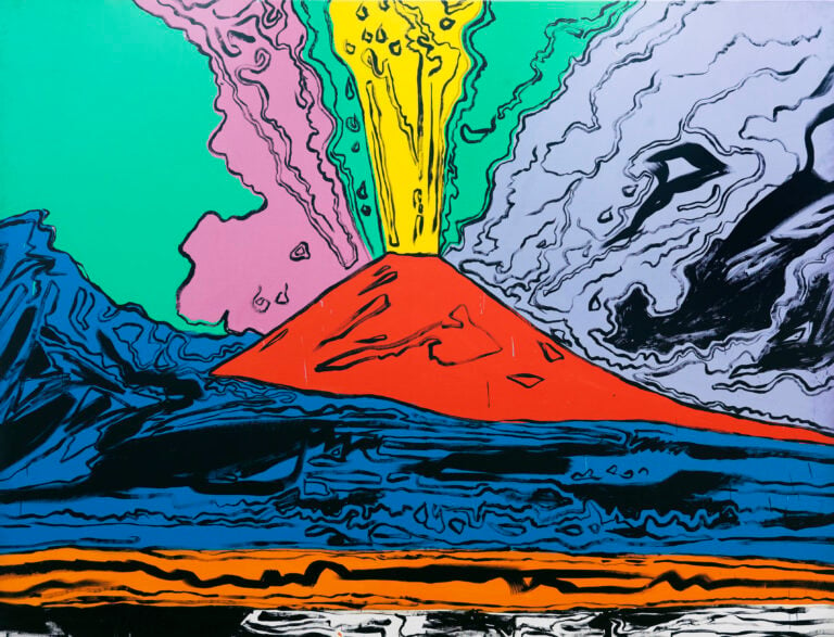 Andy Warhol Vesuvius, 1985 Serigrafia multicolor. acrilico su tela, Napoli, Museo e Real Bosco di Capodimonte