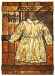 Marisa Busanel, Piccola Betty, 1965, tecnica mista e stoffa su tavole montate, cm 104 x 74. Collezione Dello Schiavo, Roma