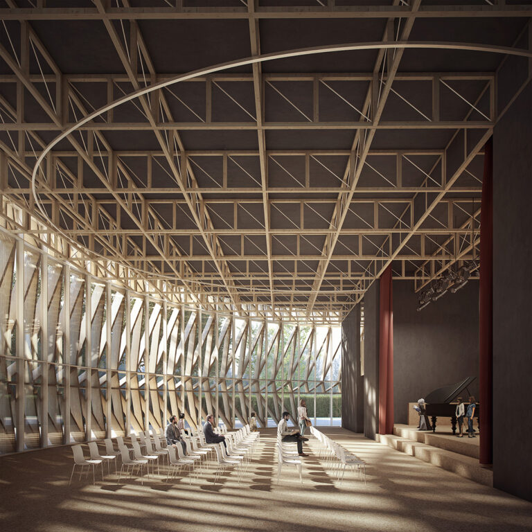 C+S Architects, il prototipo di scuola circolare e smontabile per Venaria Reale. Crediti immagine: Pavimento per C+S Architects
