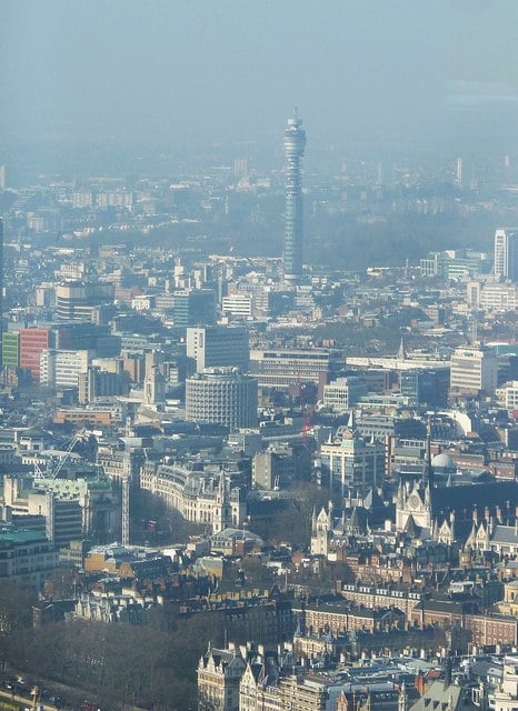 BT Tower from The Shard © Rob Farrow