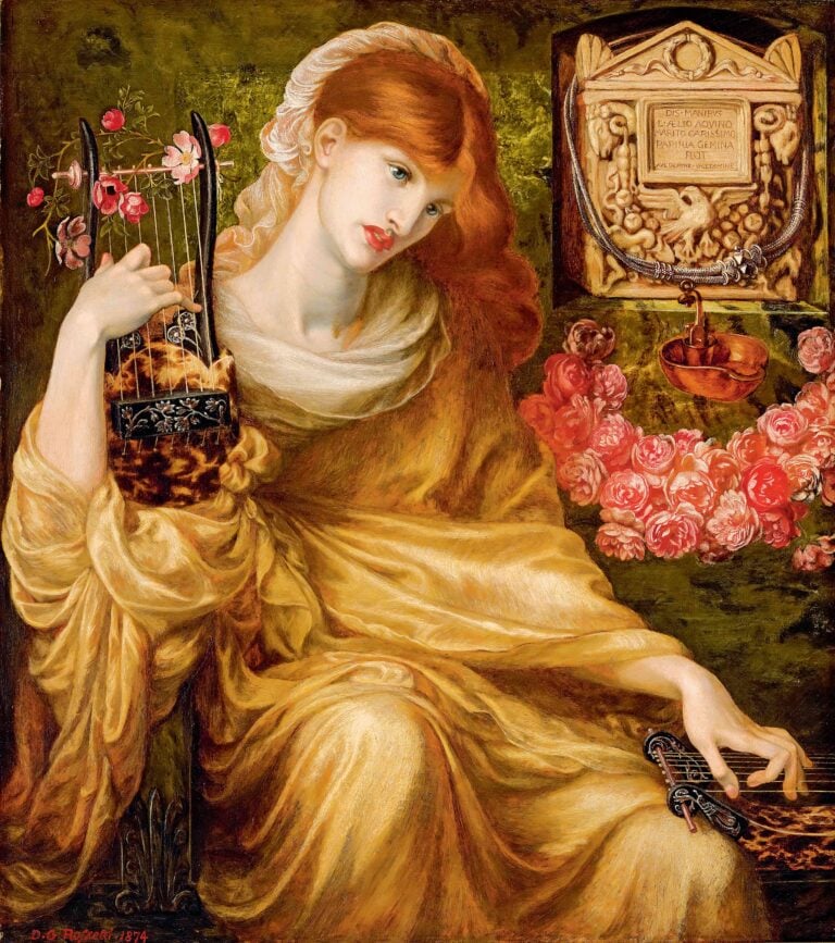 Dante Gabriel Rossetti, La vedova romana, 1874 , Museo de Arte de Ponce : The Luis A. Ferré foundation, Inc.