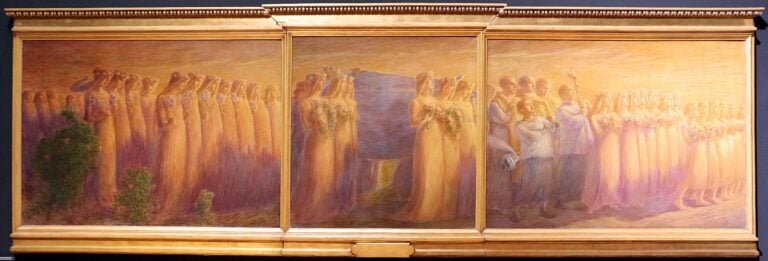 Gaetano previati, i funerali di una vergine, 1912-13